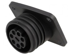 Conector Circular Soclu Mamă 7 PIN Nichelat Buccaneer 900 PX0941/07/S