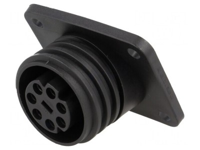 Conector Circular Soclu Mamă 7 PIN Nichelat Buccaneer 900 PX0941/07/S foto