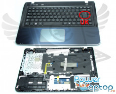 Tastatura Laptop Samsung SF310 cu Palmrest si Touchpad layout UK enter mare foto