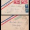 1949 Romania, Plicuri VERNESCU expediate in SUA stampile rare PARCUL DOMENIILOR