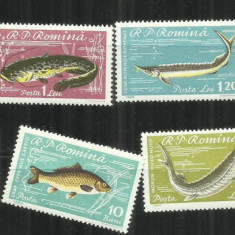 ROMANIA 1960 - PISCICULTURA, MNH - LP 510