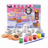Set pictura ceainic 21 piese jucarii pentru ceai pentru copii DIY 868-D29 CWT