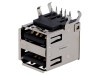 Soclu USB A 2.0 PCB THT 90&deg; Aurit