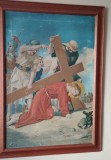 Cumpara ieftin LICHIDARE ! Tablou , oleografie pe panza, Via Crucis, Luigi Morgari -, Religie, Ulei, Altul