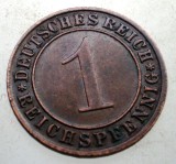 B.253 GERMANIA WEIMAR 1 REICHSPFENNIG 1935 D