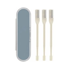 Set 4 piese, cutie depozitare si 3 trimmer manual pentru nas, crem, gri