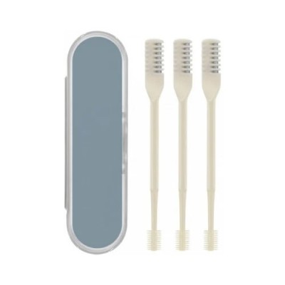Set 4 piese, cutie depozitare si 3 trimmer manual pentru nas, crem, gri foto