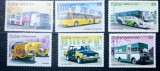 Cuba 2007 transporturi publice, autobus, taxi, serie 6v nestampilata