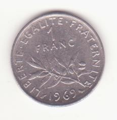 Franța 1 franc 1969