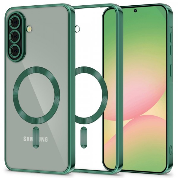 Husa MagSafe pentru Samsung Galaxy A56 A566, Tech-Protect, Magflex, Verde