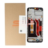 Display LCD cu Touchscreen si Rama Realme C3 Negru Original Service Pack (C3i, Narzo 10A)