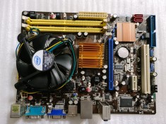 Placa de baza Asus P5KPL-AM-SE, socket 775 DDR2 PCI-E + procesor + cooler foto