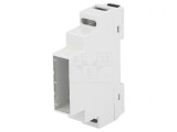 Carcasă DIN 90mm x 17mm x 65mm ABS gri UL94V-0, KRADEX