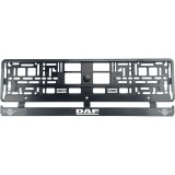 Set 2 bucati, suport numar inmatriculare Carbon, DAF