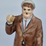 Bibelou portelan romanesc vechi, vintage - Oliver Hardy - &quot;BRAN&quot;