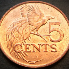 Moneda exotica 5 CENTI - TRINIDAD TOBAGO, anul 2012 * cod 4405 = A.UNC