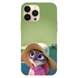 Husa compatibila cu Apple iPhone 15 Pro Max, Viceversa, model Judy Hopps Zootopia , Silicon, TPU, Transparent, Carcasa