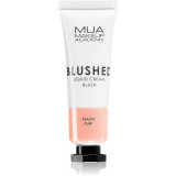 MUA Makeup Academy Blushed Liquid Blusher fard de obraz lichid culoare Peach Puff 10 ml