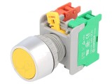 Comutator apăsare 22mm 1 NC NO