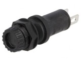 Clemă Siguranțe Cilindrice 5x20mm 10A Neagră 250VAC