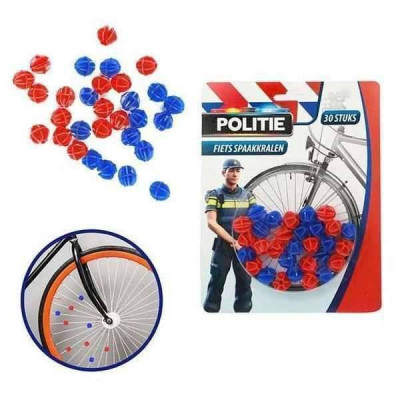 Set 30 ornamente spite bicicleta Politie Toi-Toys TT69520A foto