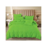 Cumpara ieftin Lenjerie de pat dublu Bumbac Finet 6 Piese cu Elastic, Verde Deschis - SIPRT182