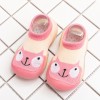 Mocasini ivoire cu roz cu talpa antiderapanta - Pisicuta (Marime Disponibila:, Superbaby