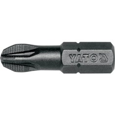 Bit profesional Yato 1 4 , 25mm, cap PZ3, HRC 58-62, realizat din otel forjat, cu acoperire anticoroziva