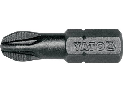 Bit profesional Yato 1 4 , 25mm, cap PZ3, HRC 58-62, realizat din otel forjat, cu acoperire anticoroziva foto