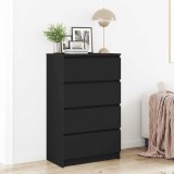 vidaXL dulap, negru, 60x35x98,5 cm, lemn compozit