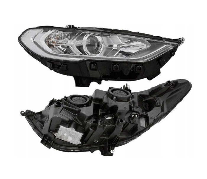 Far FORD MONDEO, 2017-03.2022, partea stanga, TYC, cu LED daytime running light; H7+H9; electrical; cu capacs; cu motor; halogen,