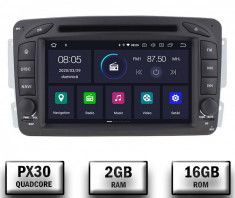 Navigatie Mercedes Benz C-CLASS W203 Vito Viano CLK, Android 10, QUADCORE PX30 2GB RAM + 16GB ROM, 7 Inch - AD-BGWMBCC7P3 foto
