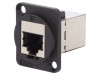 Adaptor FT Cat 6a Ecranat 8p8c 19x24mm Plastic CP30225S