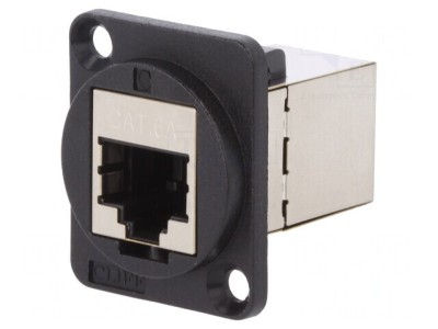 Adaptor FT Cat 6a Ecranat 8p8c 19x24mm Plastic CP30225S foto