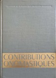 CONTRIBUTIONS ONOMASTIQUES-IORGU IORDAN SI COLAB.-243530