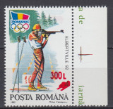 ROMANIA 2001 LP 1566 ALBERTVILLE 92 SUPRATIPAR SANIUTA MNH, Nestampilat