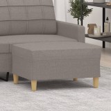 VidaXL Taburet, gri taupe, 70x55x41 cm, material textil