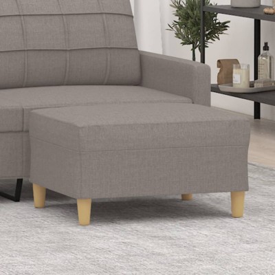 vidaXL Taburet, gri taupe, 70x55x41 cm, material textil foto