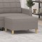 Gossi taburet, gri taupe, 70x55x41 cm, material textil
