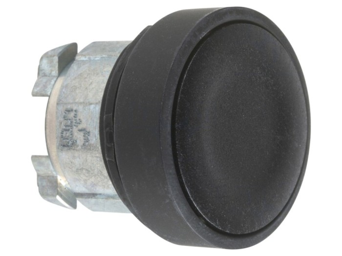 Comutator apăsare 22mm, negru