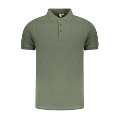 ACCADEMIA MILITARE Tricou polo barbati, cu logo brodat, Regular fit, Verde, S