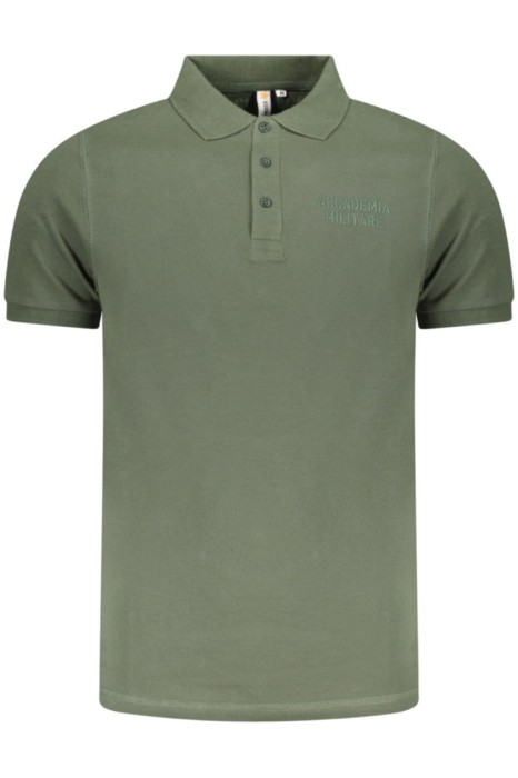 ACCADEMIA MILITARE Tricou polo barbati, cu logo brodat, Regular fit, Verde, S