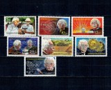 Nicaragua 1980 - Jocurile Olimpice, UNICEF, supratipar argintiu pe Einstein, personalitati, serie neuzata