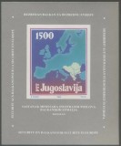 Iugoslavia 1988 - Conferința miniștrilor de externe, harta, colita neuzata