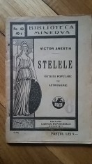Victor Anestin - Stelele. Notiuni Populare de Astronomie (1927) astronomia stele