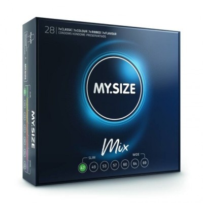 MY SIZE - MIX CONDOMS 47 MM 28 UNITS foto