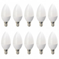 Set 10 Becuri LED E14 6W lumina rece DL 6062 foto