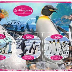 GABON 2020 - Fauna, Pinguini/ set complet colita + bloc