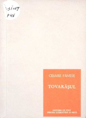 TOVARASUL-CESARE PAVESE-265979 foto