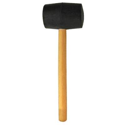 Ciocan cauciuc negu maner lemn rotund 900g, Gadget, 241167 foto